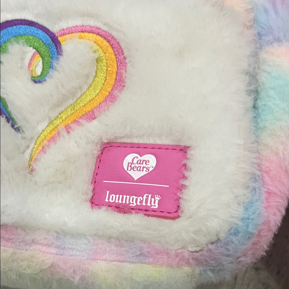 Care Bears Loungefly backpack 🎒 Colorful Plush Bear Backpack Set cute - Picture 10 of 13